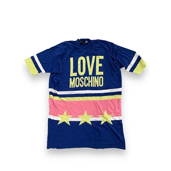 Love Moschino Dresses & Skirts - LOVE MOSCHINO Patterned knitted cotton mini dress sz L